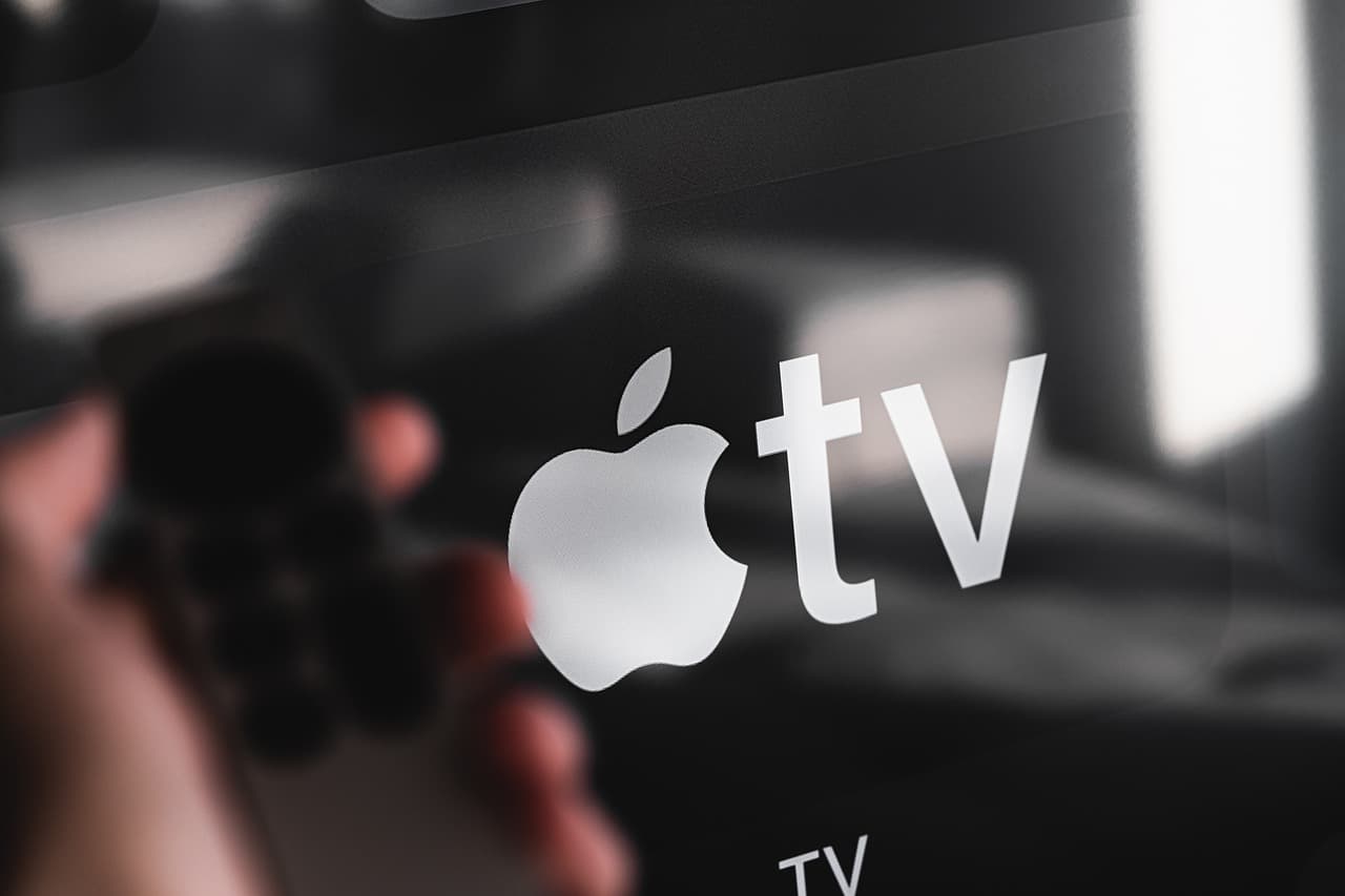 Apple TV op een beeldscherm